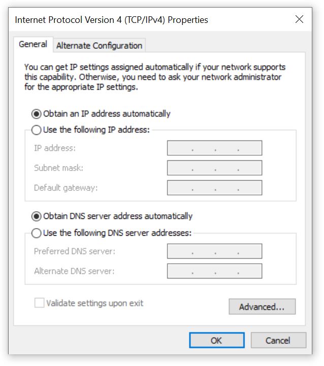 Settings to configure a dns resolver on Windows Settings to configure a dns resolver on Windows